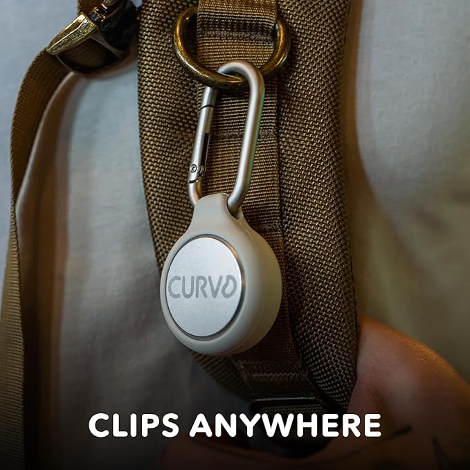 CURVD Premium Carrying Case Durable Travel Keychain Container, Medicine Pill Organizer, Travel Pill Box, Small Waterproof Holder for Pills, Earplugs, Compatible with Loop, Vibes & Eargasm