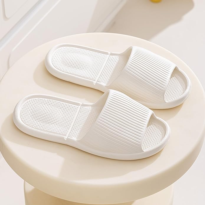 Shower Shoes Travel Foldable Portable Non Slip Slippers for Hotel Guests Swimming Spa Unisex Men Women Lightweight EVA Bathroom Slides Quick Drying Water Resistant Footwear