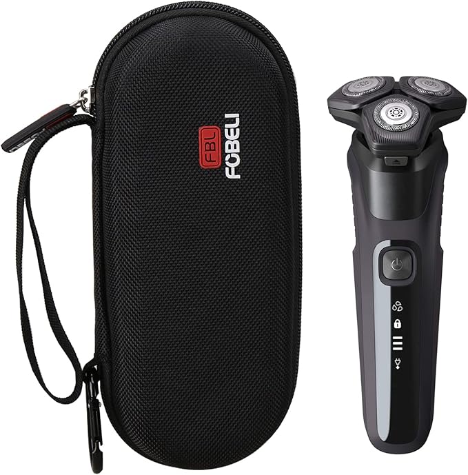 FBLFOBELI Hard Storage Case for Norelco Shaver 2100 2300 3500 6800 3100 5500 5100 5300 5700 6880 7000 7100 7200 9000, Also fits for Braun Series 3/Series 5/Series 7/Series 9 Rotary Shaver (Case Only)