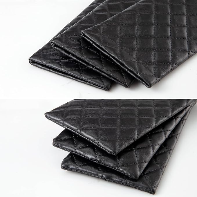 TRIUMPH VISION Squeeze Leather Sunglasses Pouch - 3 Pack Glasses Case Soft Eyeglass Sleeve Pouch Holder