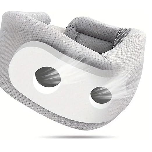 TOPINCN Soft Adjustable Neck Support Collar, Ergonomic V Shape Design Reduce Neck Pressure, Foam Cervical Collar for Sleeping and Correcting Sitting Posture