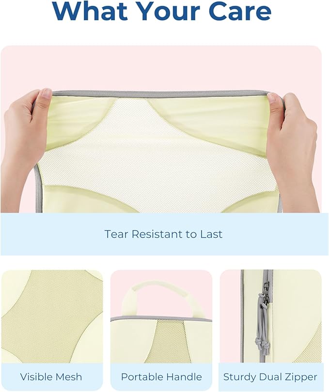 BAGSMART Compression Packing Cubes for Travel, 6 Set/14 Set Compressible Luggage Organizer for Cruise Ship, Lightweight Travel Essentials (1L+2M+2S+Shoe bag+Drawstring bag+Toiletry bag+6Plastic bags)