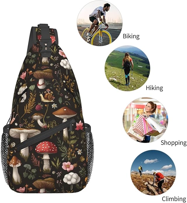Sling Backpack Unisex Crossbody Chest Bag Shoulder Chest Bag For Women Men Hiking Travel