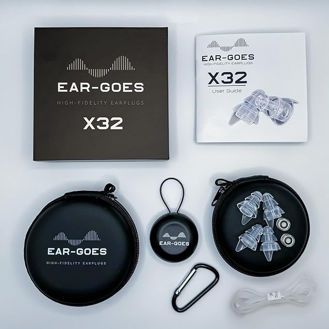 X32 Maximum Protection Earplugs | 32dB Noise Reduction Earplugs | Tactical Hearing Protection for Shooting and Industrial Use | Includes Small and Large Sizes