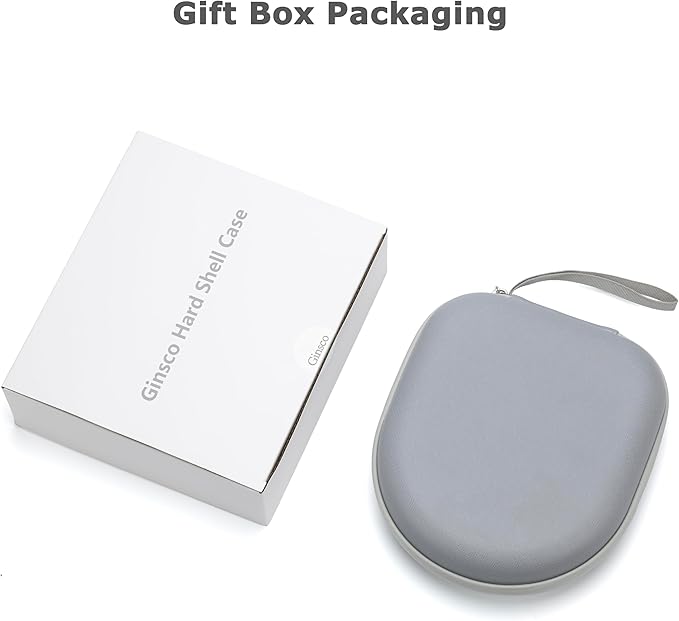 Ginsco Universal Headphone Case Compatible with JBL Tune 510BT 720BT, Sony WH-CH 720N/WH-CH520, with Bose/JBL/Soundcore Life Q20i Q30/BERIBES/TOZO/KVIDIO etc. Waterproof Carrying Case (Gray White)