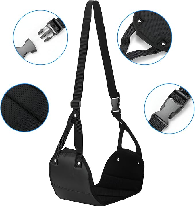 2/1Pcs Airplane Foot Hammock for Plane Travel Foot Rest to Relax Your Feet Desk Foot Hammock Foot Sling Adjustable Portable Wider Airplane Foot Rest for Long Flight