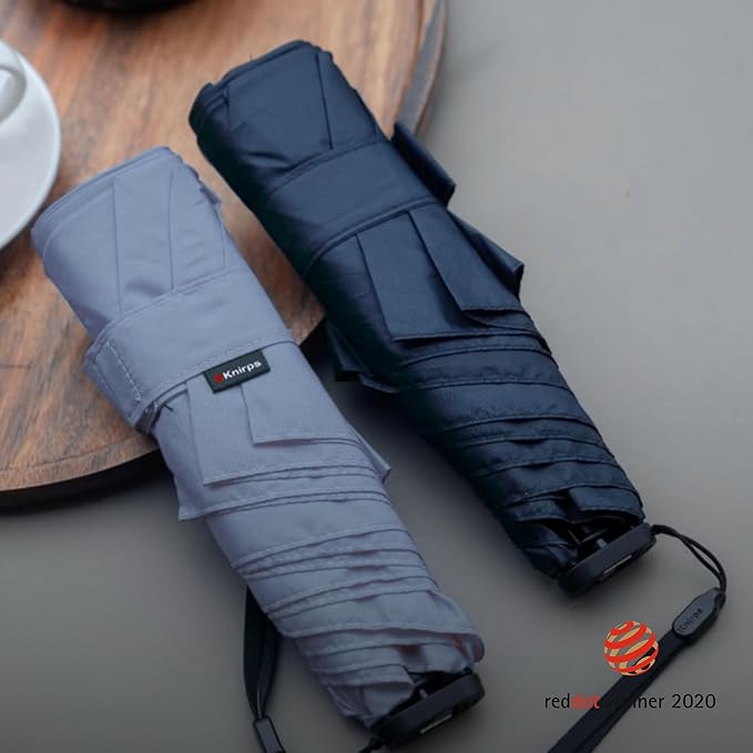 Knirps US.050 Ultra Light Pocket Size Manual Rain Umbrella with Carrying Case