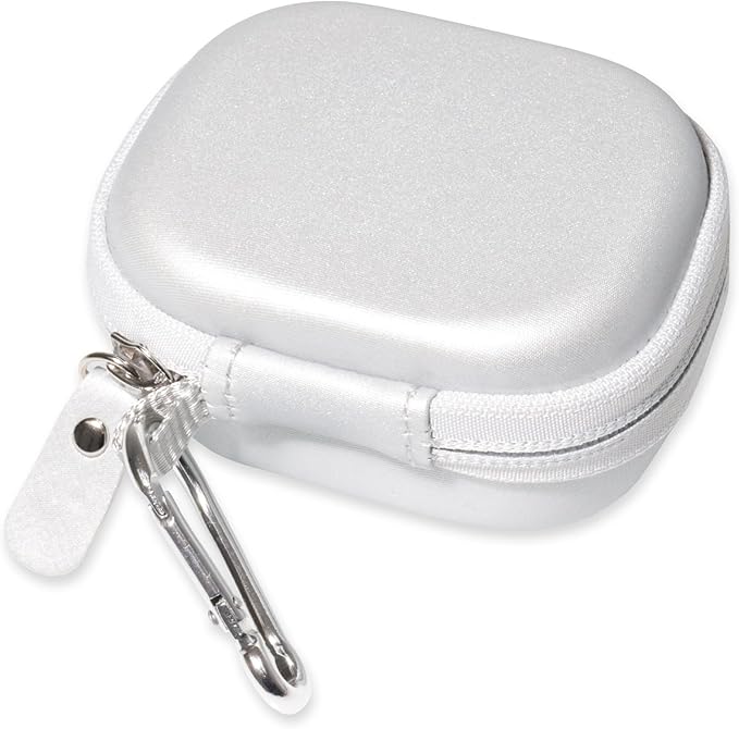 Case for TAGRY X08 Bluetooth Headphones True Wireless Earbuds 60H, mesh Pocket for Charge Cable (White)