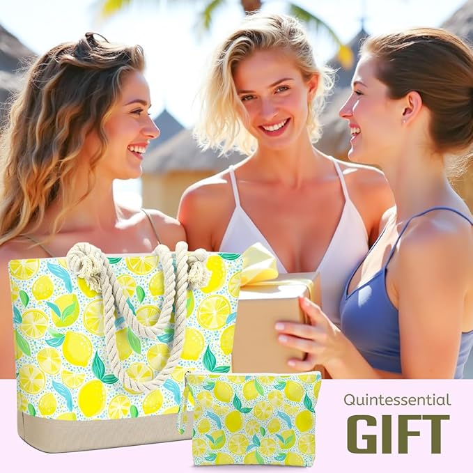 BELLOWDEER Beach Bags for Women, Wet Bag Cosmetic Bag for Beach Toiletries, Summer Travel Essentials, Gifts for Women