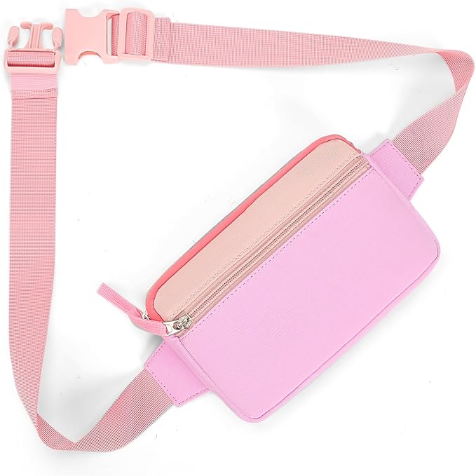 Fanny Pack Birthday Graduation Gifts for 7 8 9 10 11 12 13 Year Old Teen Girls Her Kids, Preppy Cute Trendy Stuff Colorblock Crossbody Bag Adjustable Belt Bags for Travel Essentials