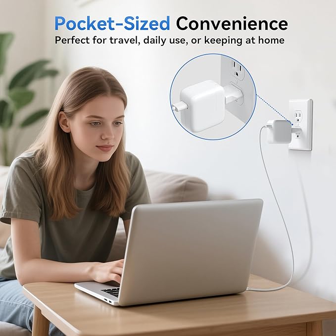 Unidapt Small European to American Outlet Plug Adapter, EU to US Adapter, Universal Input Europe/Asia to USA/Canada Travel Power Plug Adapter, 1-Pack, White