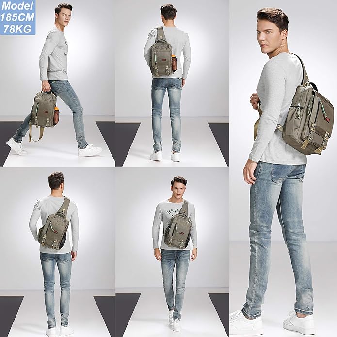 NICGID Sling Bags Chest Shoulder Backpacks, Laptop Backpack Crossbody Messenger Bag Travel Outdoor Men Women
