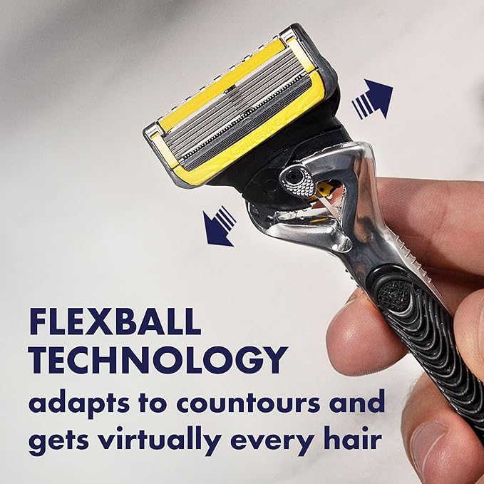 Gillette ProGlide Shield Premium Edition Razors for Men, 1 Gillette Razor, 8 ProShield Razor Blade Refills, 1 Travel Case