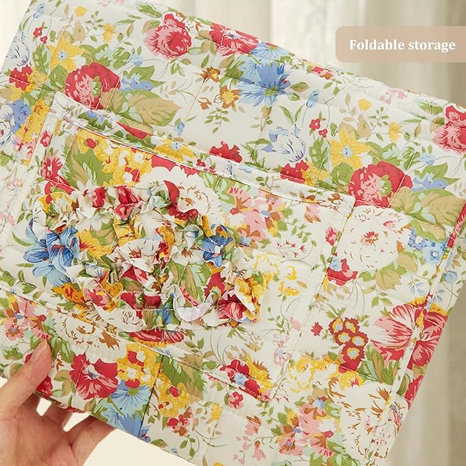Floral Fabric Storage Basket Car Interior Storage Basket Underwear Sundries Laundry Baskets Supplies Home Organizer Bag (style 9)