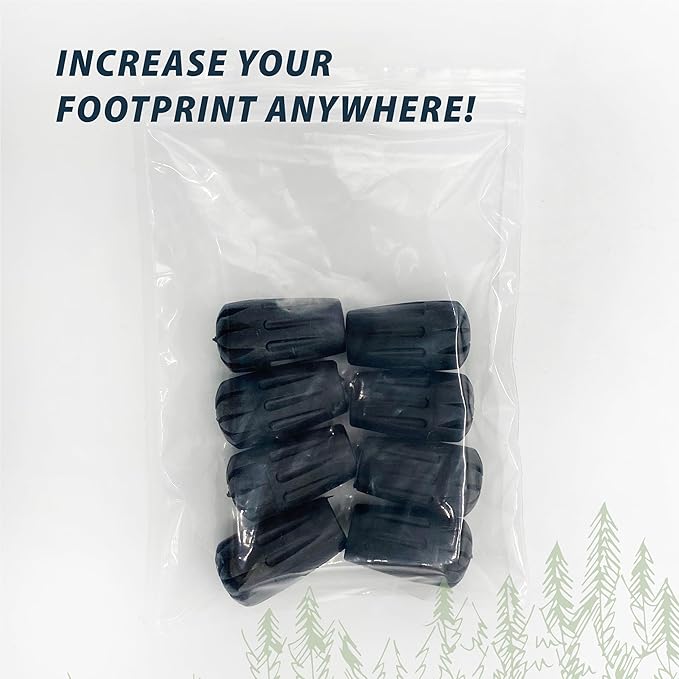 TREKOLOGY Trekking Pole Tips - Walking Sticks Replacement Tip Protectors - 11mm Hole Diameter - Fit Most Standard Hiking Poles