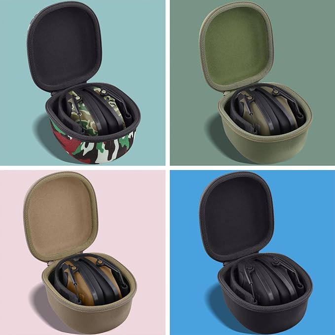 Storage Case Compatible with Walkers Razor Slim/Howard Leight Honeywell Impact Sport Electronic Ear Protection Muffs