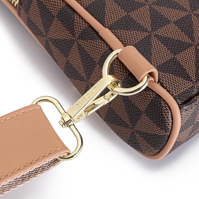 INICAT RFID Blocking Sling Bag, Anti Theft Crossbody Bag for Women Compact Travel Purses Leather