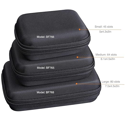 ButterFox 32-120 Switch Game Case for Nintendo Switch, Switch Game Card Storage Holder or SD Memory Card Case (48 Black)