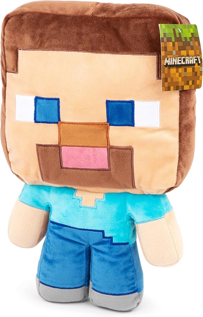 Jay Franco Plush Pillow Buddy Super Soft Polyester Microfiber | Mojang Minecraft Steve 16 inch