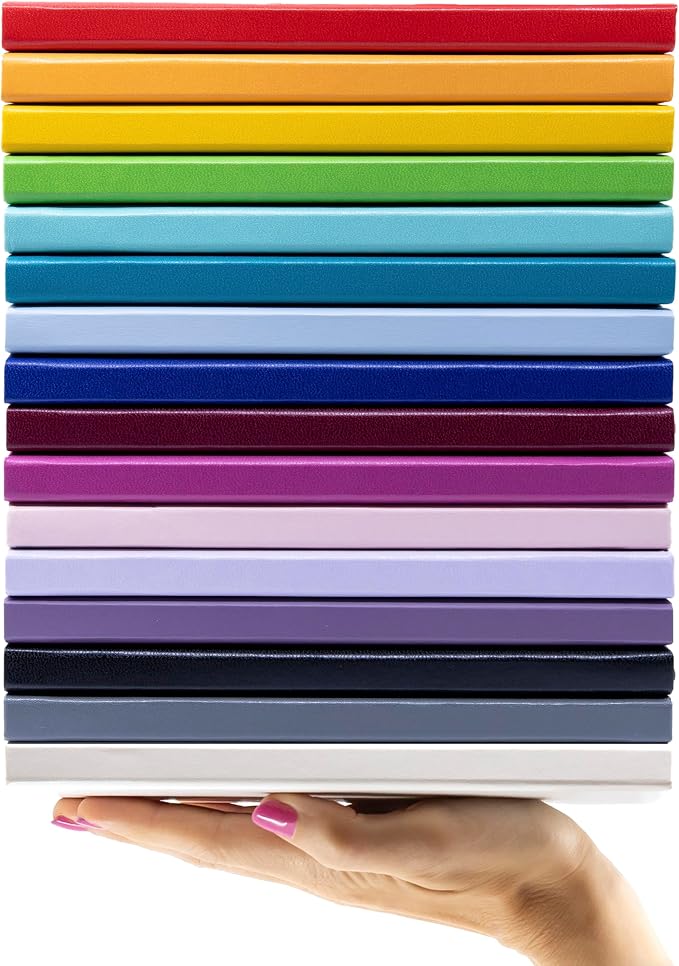 PAPERAGE Lined Journal Notebook, Hardcover Journal for Women & Men, 160 Pages, (5.6 in x 8 in), College Ruled Journaling Notebook for Work, School Supplies & Note Taking, (Green)