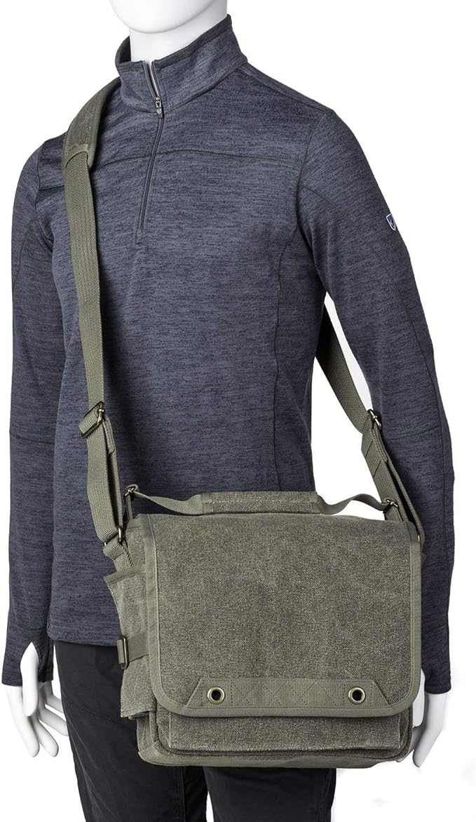 Think Tank Retrospective 10 V2.0 Canvas Shoulder Bag for Mirrorless or Standard DSLR Cameras and Photo Accessories - Pinestone - Large