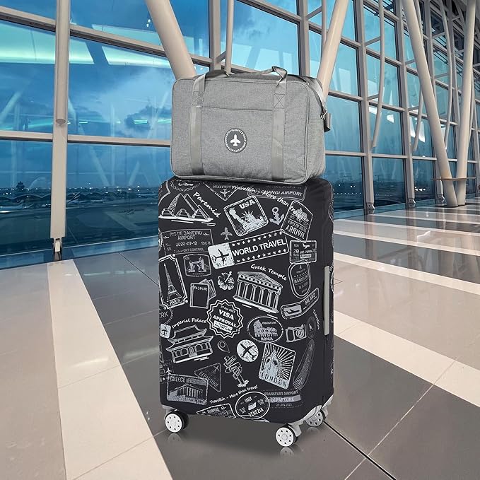 Travelkin Luggage Covers For Suitcase Tsa Approved,Suitcase Cover Protector Fit 26-28 Inch Luggage