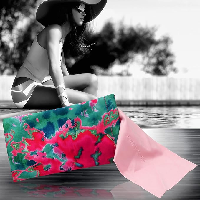 Soft Sunglasses case | Large Glasses Case Holder - Eyeglass Pouch Squeeze Top | Glasses pouch Lightweight Extra Layers