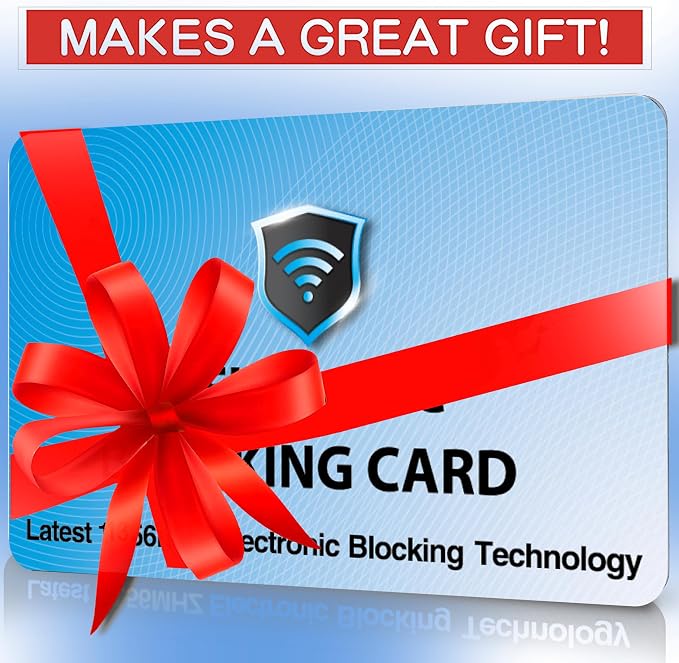 SaiTech IT 10 Pack RFID Blocking Cards Protect Your Entire Wallet, Purse, and Cards from NFC Contactless Theft Wallet for Men & Women - Sky Blue