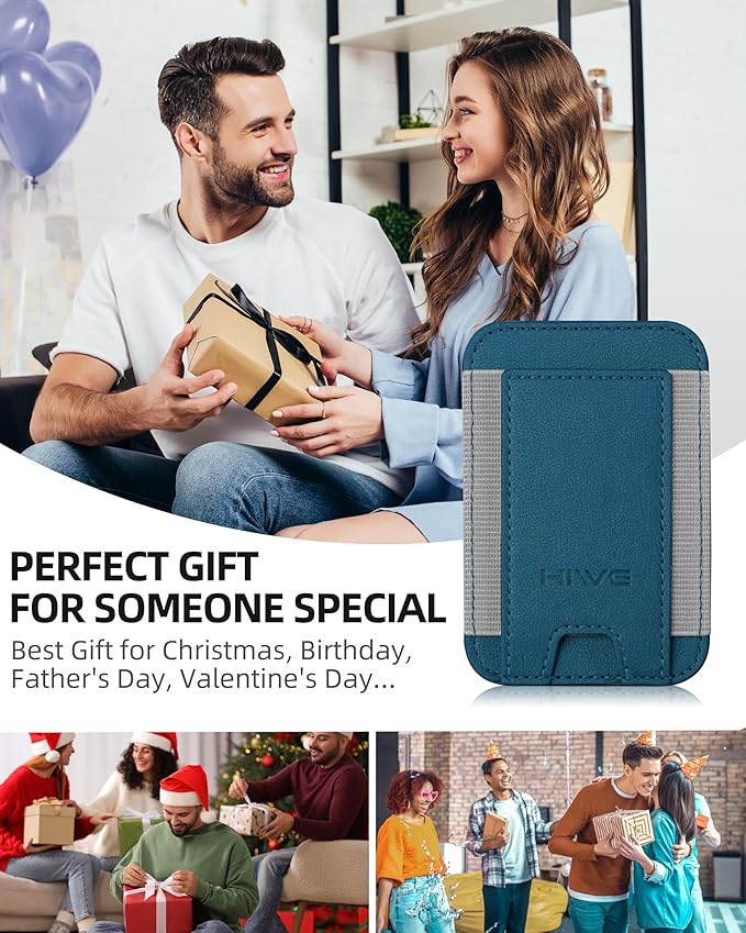 HiWe for MagSafe Wallet: 7-Card Holder, RFID Blocking, Strong Magnet for iPhone 12-17 Series, Slim, 1 Slot