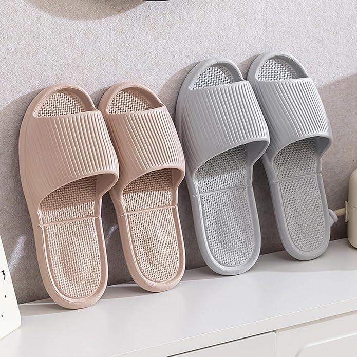 Shower Shoes Travel Foldable Portable Non Slip Slippers for Hotel Guests Swimming Spa Unisex Men Women Lightweight EVA Bathroom Slides Quick Drying Water Resistant Footwear