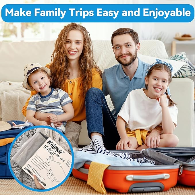 Toddler Baby Airplane Bed, Grey Portable Airplane Footrest, Soft Warm Minky Fabric Airplane Seat Extender for Kids, Baby Flying Airplane Travel Must Haves Toddler Flight Essentials