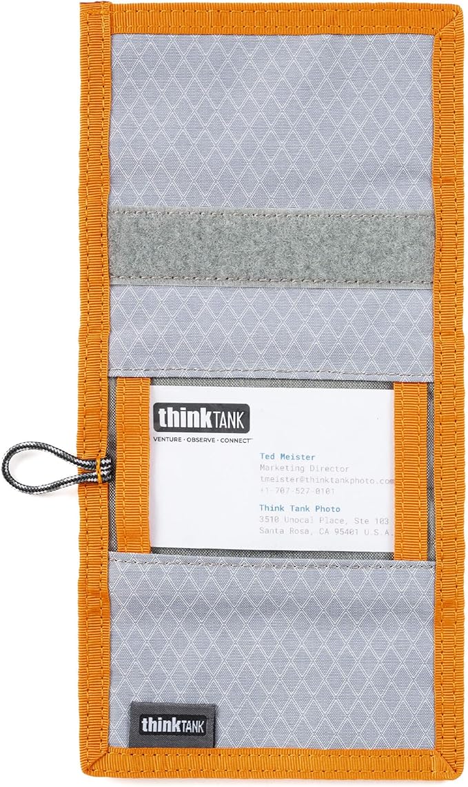 Think Tank SD Pixel Pocket Rocket V2 Folding Wallet for 9 SD or CF Express Type A Memory Cards (Fireside Orange)