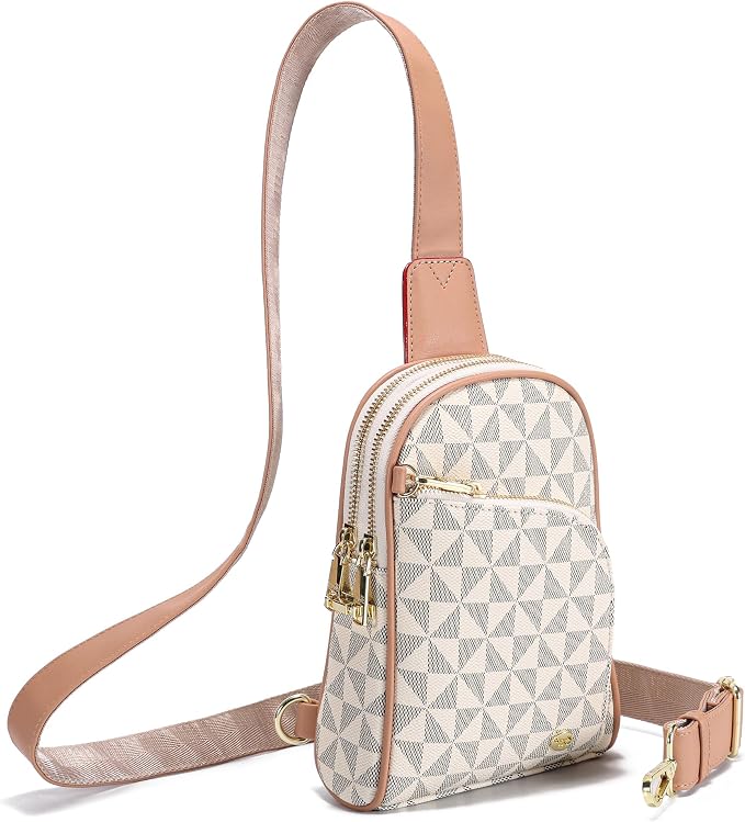 INICAT RFID Blocking Sling Bag, Anti Theft Crossbody Bag for Women Compact Travel Purses Leather