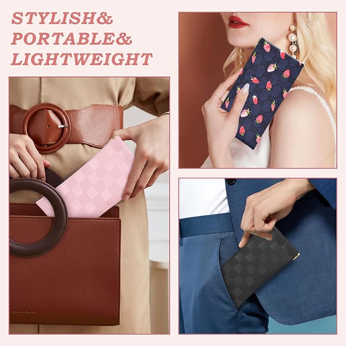 eyeglasses bag Soft Glasses bag, Portable Squeeze Top Sunglasses Case Travel for Women Girls