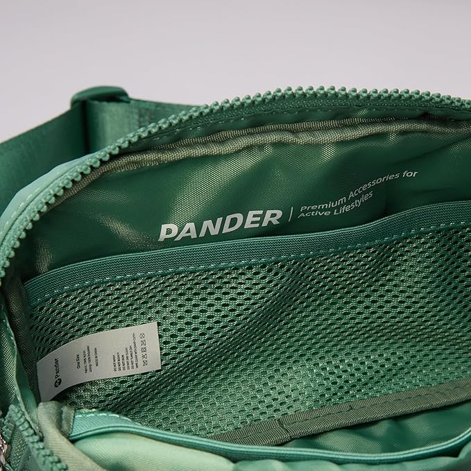 Pander Belt Bag Large 2L, Nylon Fanny Pack Purse for Women and Men with Adjustable Strap