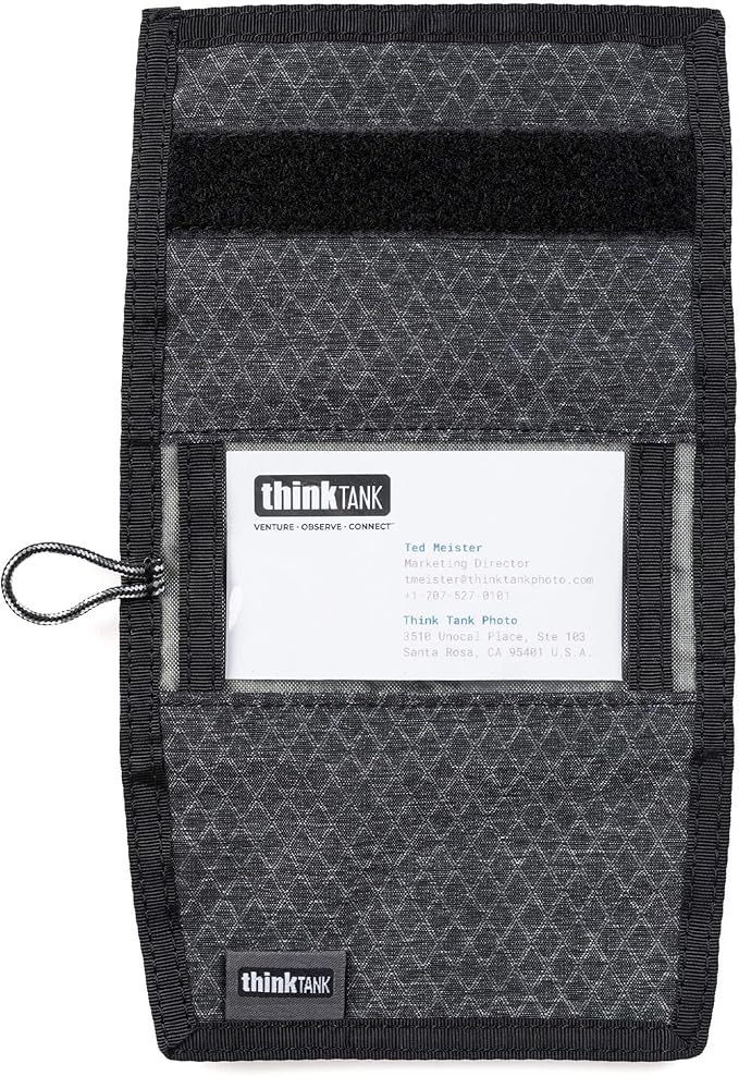 Think Tank Memory Card and Battery Wallet, Holds 2 CF or 4 SD Memory Cards (Black Slate)