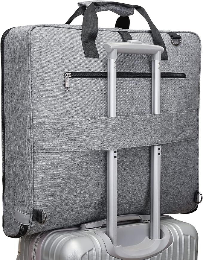 Modoker Carry On Garment Bags for Travel Hanging Clothes Suit Bag Luggage Organizer, Foldable Suit Carrier Gift for Men Women