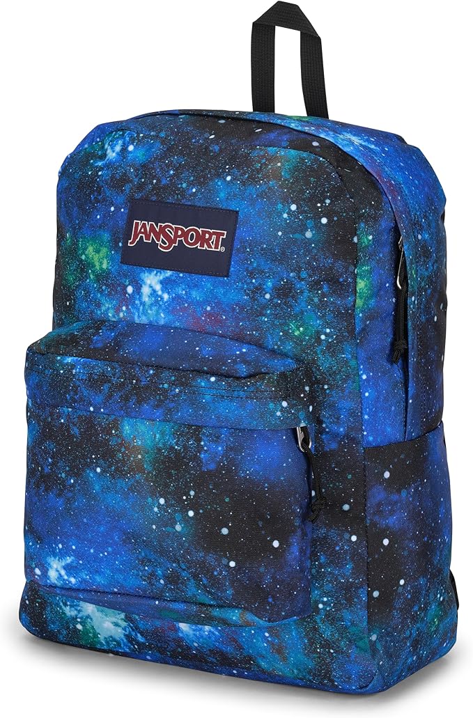 JanSport SuperBreak One Backpacks - Durable, Lightweight Bag with 1 Main Compartment, Front Utility Pocket with Built-in Organizer - Premium Backpack, Galaxy
