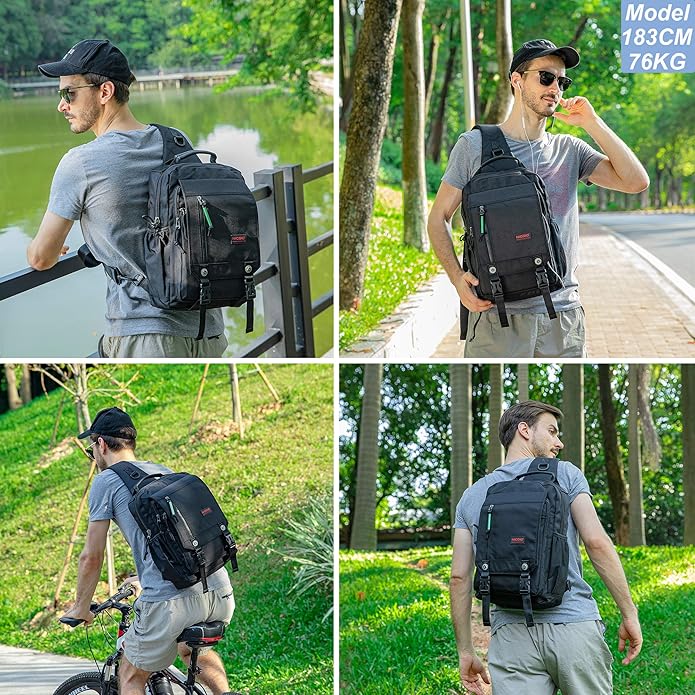 NICGID Sling Bags Chest Shoulder Backpacks, Laptop Backpack Crossbody Messenger Bag Travel Outdoor Men Women