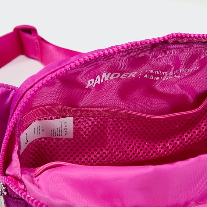 Pander Belt Bag Large 2L, Nylon Fanny Pack Purse for Women and Men with Adjustable Strap