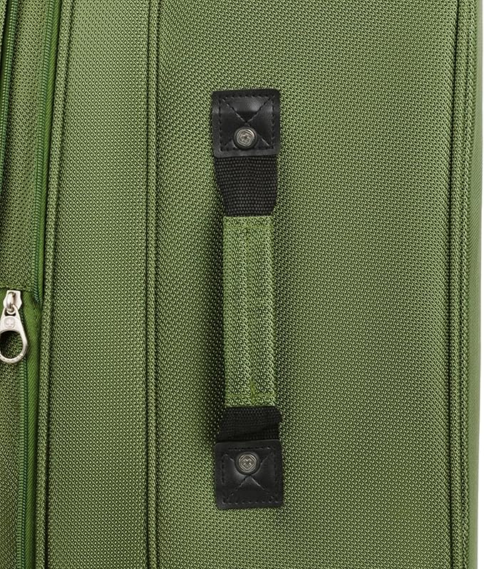 SWISSGEAR Sion Softside Expandable Spinner Luggage Durable Lightweight Travel Suitcase, Evergreen, 2-Piece Set (Carry-On/Large)