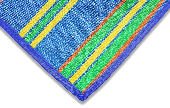 Camco Camper/RV Handy Mat - Features Convenient Pockets & Built-in Handles for Carrying - Measures 72” x 108” & Folds to 14.5” x 18” for RV Storage and Organization - Easy to Clean Material (42814)