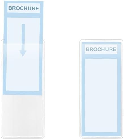 StoreSMART® - Clear Plastic Brochure/Policy/Ticket Holders - 5 Pack - RR9124-5
