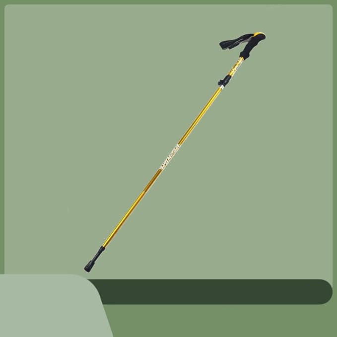Collapsible Trekking Pole, 33-inch, Adjustable Hiking Staff with Ergonomic Handle