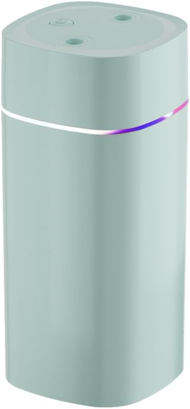 DONGKER Mini Humidifier,600ml Dual Channels USB Quiet Humidifier with Colorful Cycling Light Waterless Auto Shut-Off for Home Bedroom Office Indoor Travel
