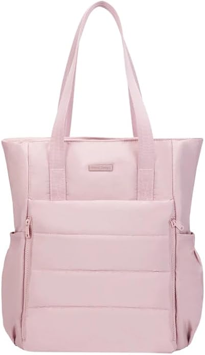 NISHEL Travel Puffy Tote Bag For Women, Ultra-Lightweight Large Tote Purse For Office Day And a Short Weekend Getaway