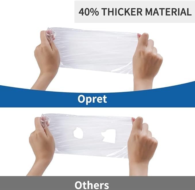 Opret 5/10/20 Pack Rain Ponchos, Disposable Emergency Ponchos Bulk Unisex Waterproof Raincoat for Adults with Drawstring Hood