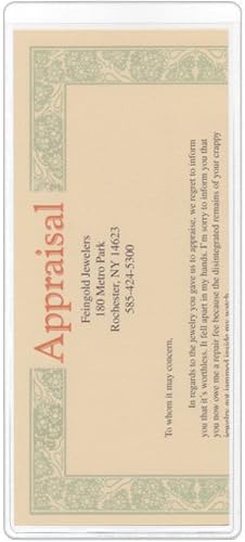 StoreSMART® - Clear Plastic Brochure/Policy/Ticket Holders - 10 Pack - RR9124-10