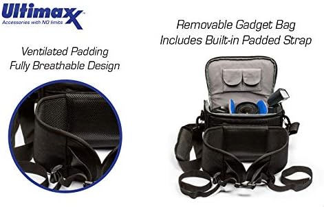 Ultimaxx Extra Large Camera DSLR/SLR Backpack for Nikon, Canon, Sony, Panasonic, Pentax, Olympus, and Fuji Cameras—an Outdoor Hiking/Travelling Backpack with 15.6 Laptop Compartment