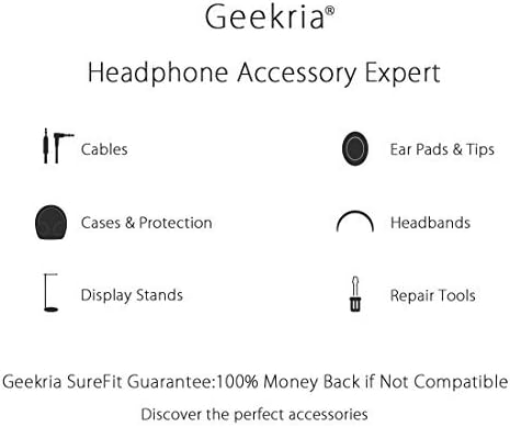 Geekria Shield Headphones Case Compatible with Sennheiser HD400PRO/HD 560S/HD598/HD 599SE/HD280PRO/HD 600, Replacement Hard Shell Travel Carrying Bag with Cable Storage (Dark Grey)